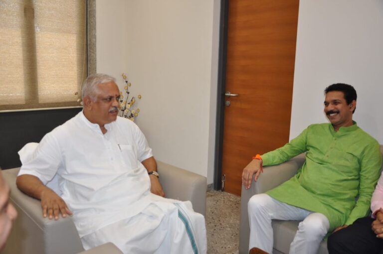 Santhosh ji with Nalin Kateel