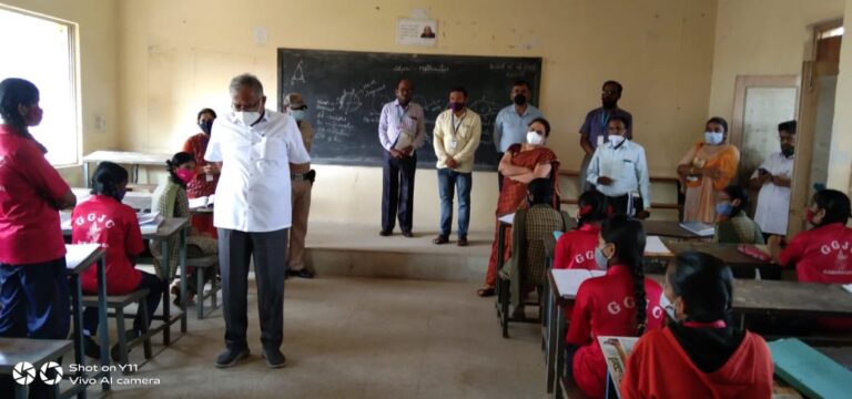 Suresh Kumar in Ramanagar school