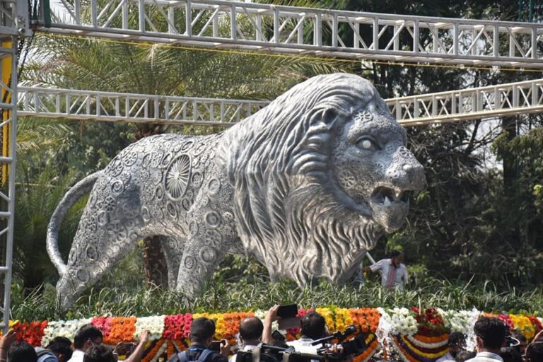 Chief Minister BS Yediyurappa Inaugurates 'Make in India' Lion logo