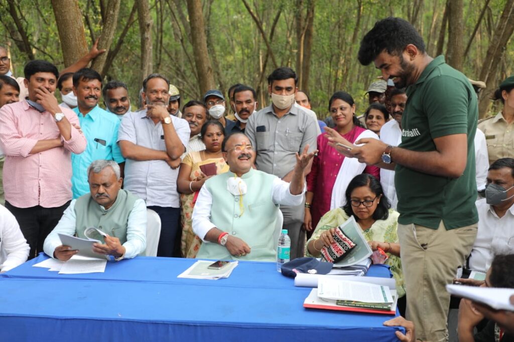 Turahalli Tree Park temporary put on hold Minister Arvind Limbavali2