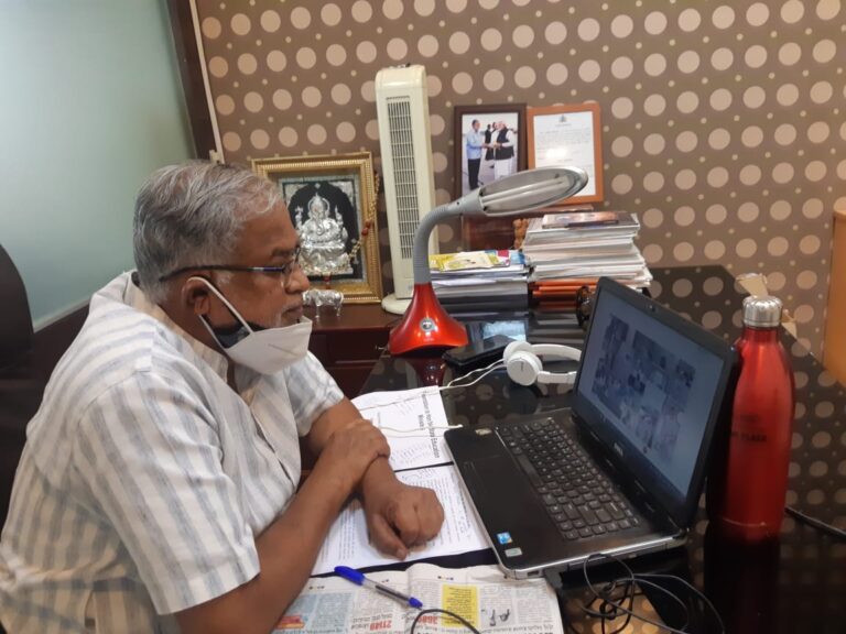 Education minister virual meeting on Class 12 exams suresh kumar