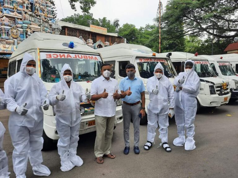 MLA Ravi Subramanya inaugurates free ambulance service in Basavanagudi