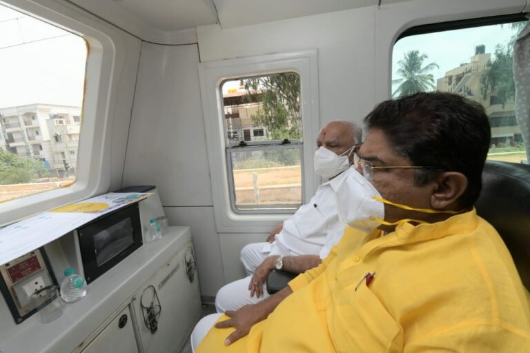 Karnataka CM inspects Sub-Urban rail project in Bengaluru6 - Copy