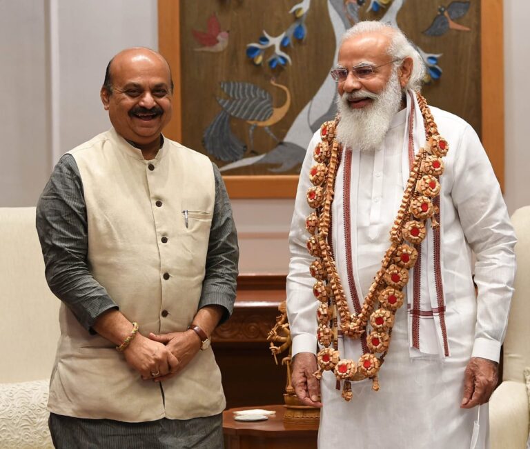 Bommai with PM