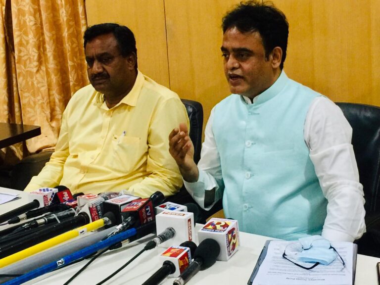 DCM Ashwathanarayana addressing media at BJP office