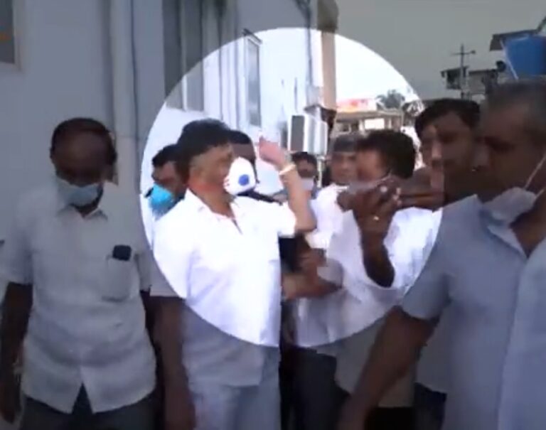Slap Gate Karnataka Congress neta DK Shivakumar caught on camera slapping party worker