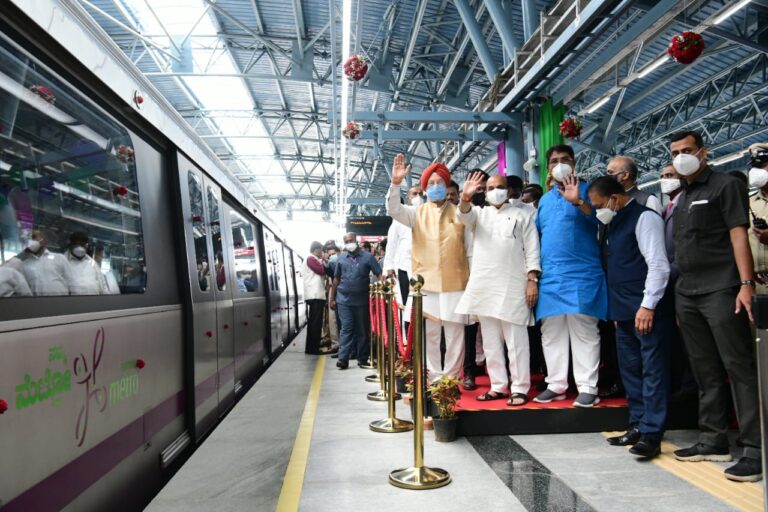 ಮೈಸೂರು ರಸ್ತೆ- ಕೆಂಗೇರಿ ಮೆಟ್ರೋ ಲೋಕಾರ್ಪಣೆ 9 Bangalore Metro's extended Purple Line on Mysuru Road inaugurated