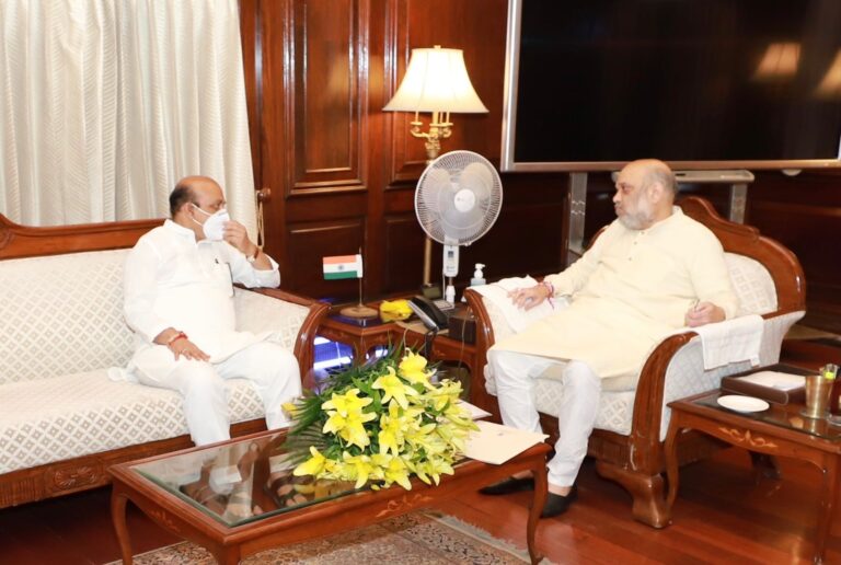 ಕೇಂದ್ರ ಸಚಿವರೊಂದಿಗೆ ಮುಖ್ಯಮಂತ್ರಿಗಳ ಭೇಟಿ 2 Bommai meets Amit Shah