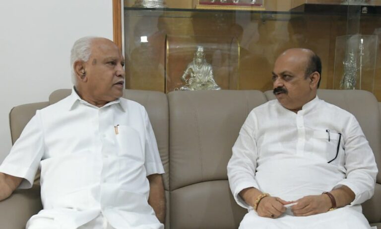 Yediyurappa with Bommai