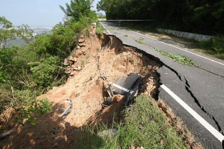 Karnataka Minister directs District Administration to speed up road restoration after landslide reported near Chamundi Hills