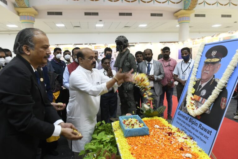 Bipin Rawat had yearning becoming Atam Nirbhar in India's arms production says Karnataka Chief Minister
