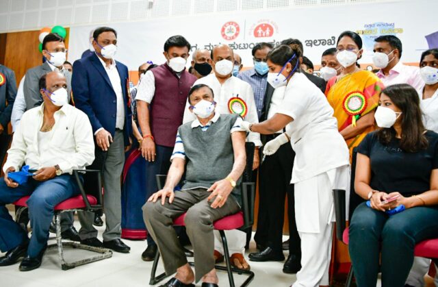 Covid19 Precautionary dose vaccination drive begins in Bengaluru CM Bommai