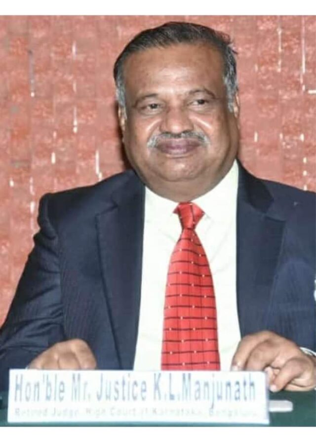 KL Manjunath, Chairman of Karnataka River Water and Border Dispute Authority, passed away