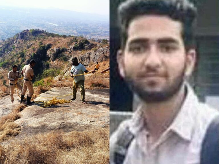 Delhi man Nishant Gulla came to trek at Nandi Hills slipped and fells down; Air Force helicopter came for rescue