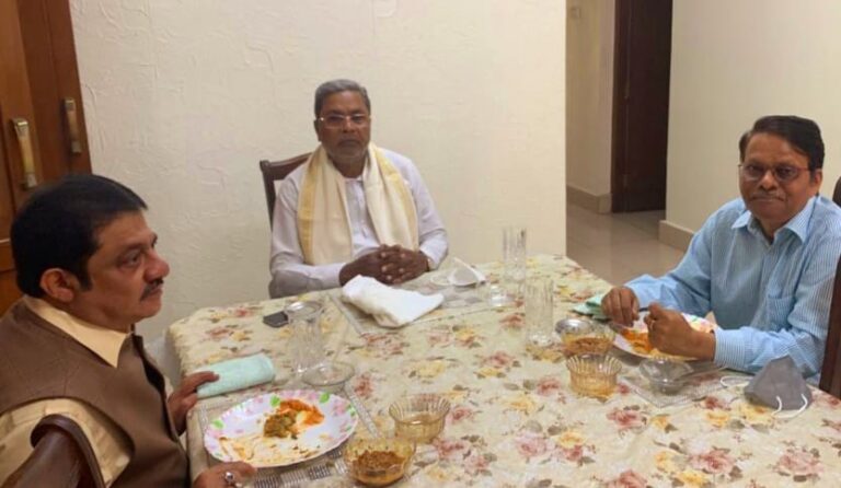 Rahul Gandhi's advisor K Raju-Siddaramaiah meets in Bengaluru