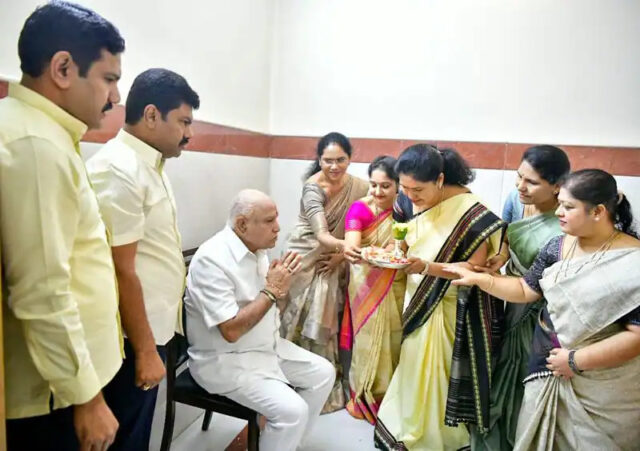 Karnataka Former CM Yediyurappa celebrates 79th birthday