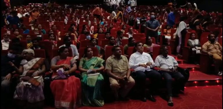 Karnataka Minister Ashwathnarayan watches The Kashmir Files movie with party workers