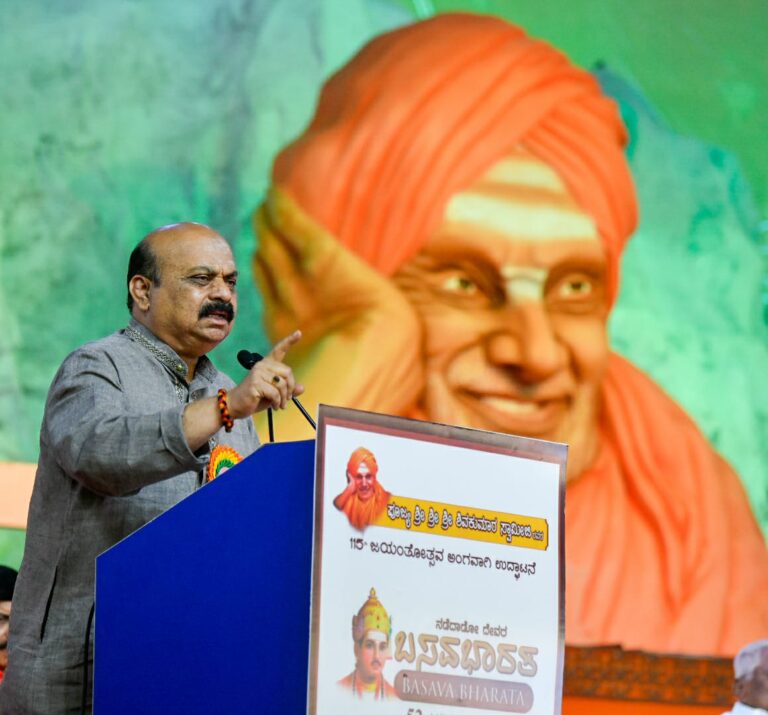 Sri Shivakumara Swamiji's name for mid-day meal programme: CM Bommai