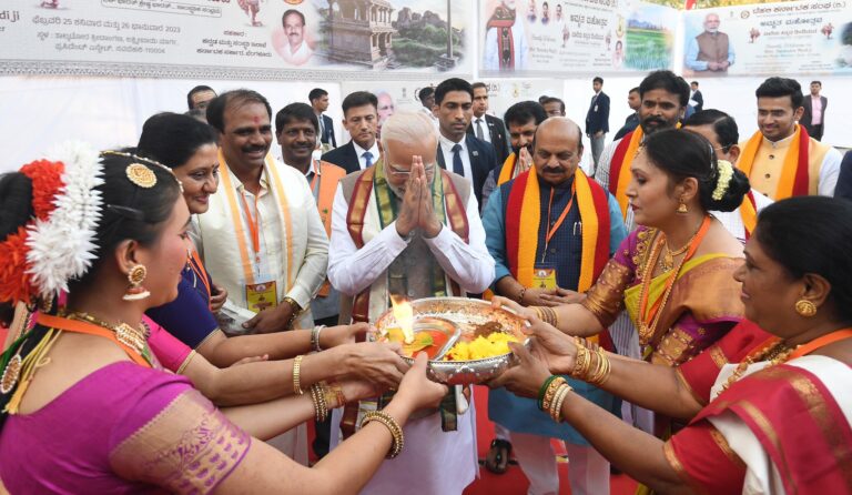 Prime Minister Narendra Modi at a programme organised by the Delhi Karnataka Sangha showcased the glorious culture of Karnataka.