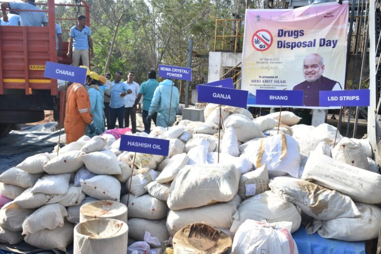 Drugs worth Rs 90 crore destroyed in Bangalore