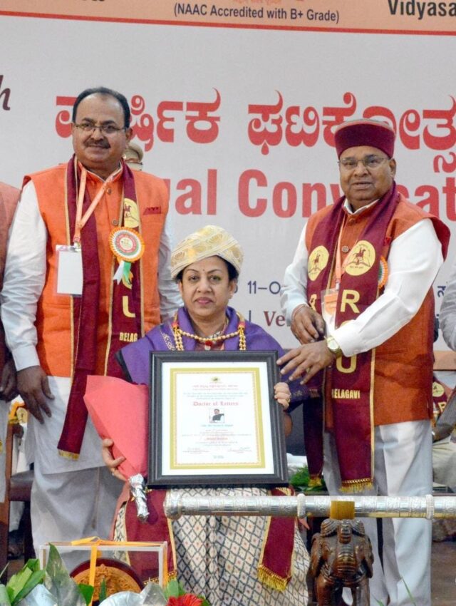 'Honorary Doctorate' awarded to late Union Minister Suresh Angadi