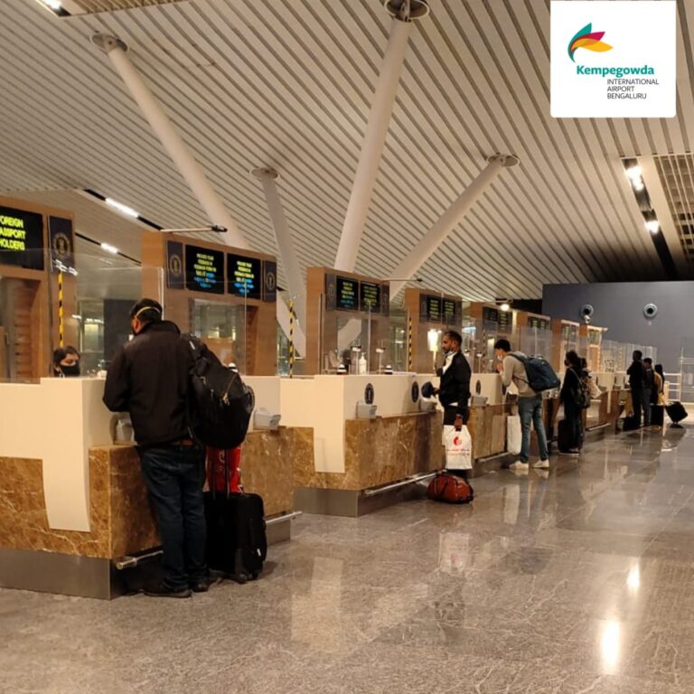 Immigration counters at BIAL