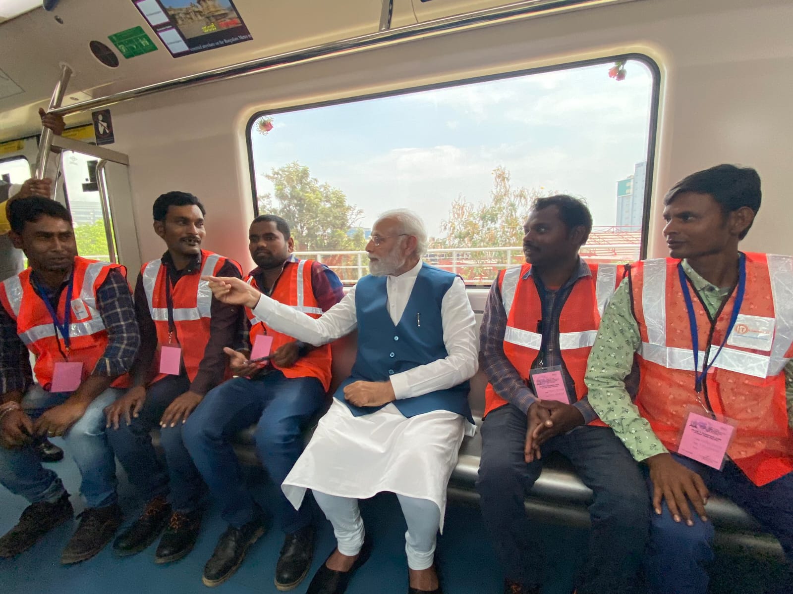 PM Modi inaugurated KR Puram-Whitefield Metro line