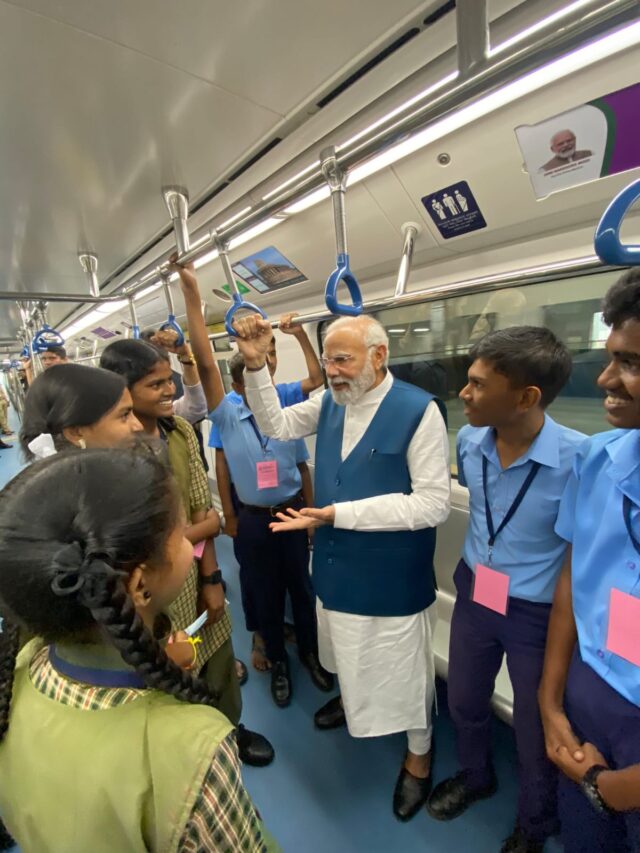 PM Modi inaugurated KR Puram-Whitefield Metro line