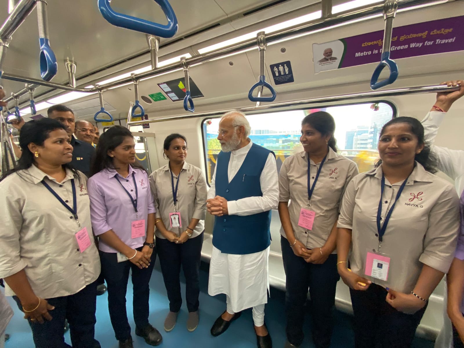 PM Modi inaugurated KR Puram-Whitefield Metro line