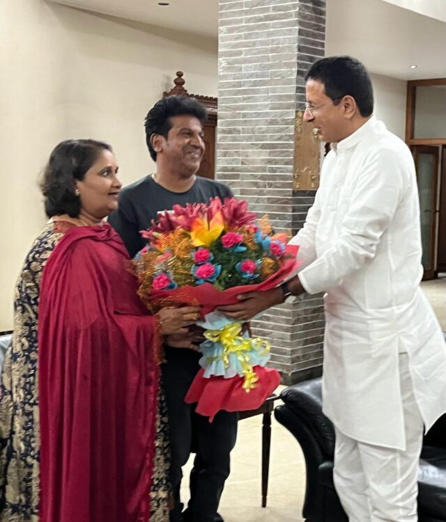 Surjewala visits Shivraj Kumar couple's house