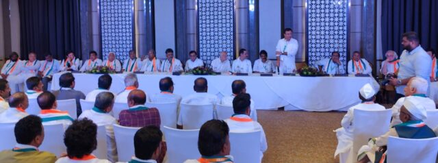 Karnataka Congress CLP Meeting at Shangrila Hotel