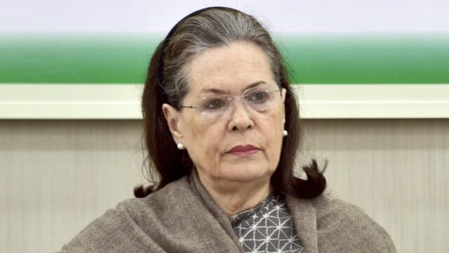 Despite illness, Congress leader Sonia Gandhi campaigned in the state on Saturday