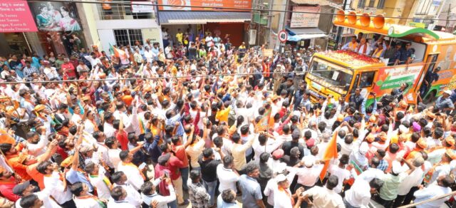 Union Home Minster Amit Shah Mega Road Show in Belagavi South