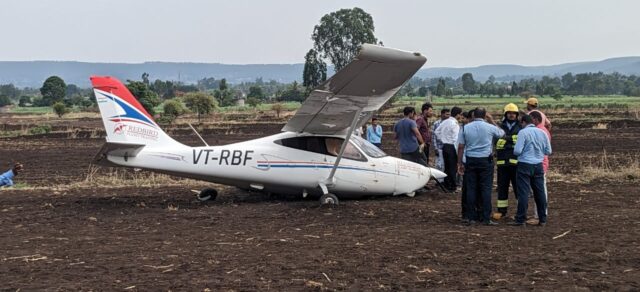 Training plane makes emergency landing in Karnataka's Belagavi: minor injuries to Pilots