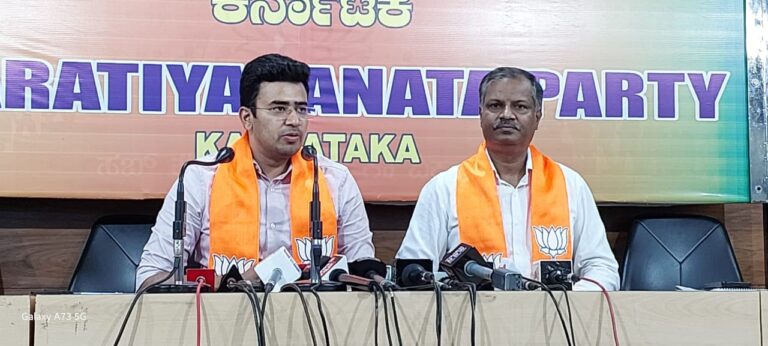 Helpline to stop all legal atrocities of KarnatakanCongress government soon: Tejaswi Surya