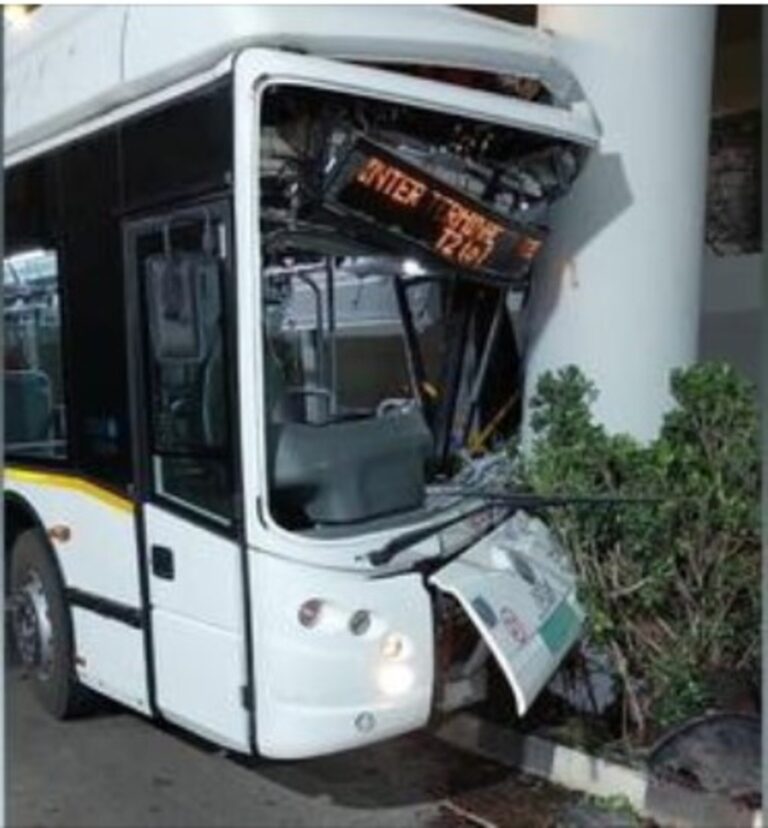 Bus accident at Bengaluru airport: 10 passengers injured