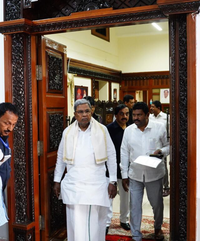 Vastu Problem: CM Siddaramaiah opened South door of Chief Minister's office in Vidhana Soudha