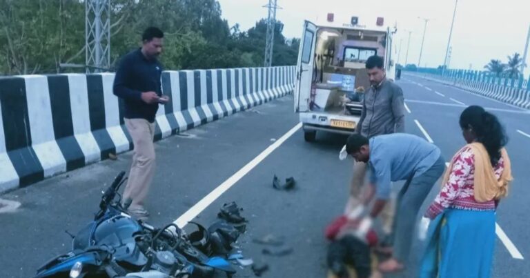 Two riders died on spot after bike collided with unknown vehicle on Bangalore-Mysore Expressway