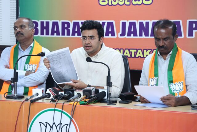 Congress is full of lies and misguiding people says Bengaluru South member of parliament Tejasvi Surya