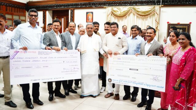 KSIIDC, MCA gives Rs 4 crore cheque to Chief Minister's Relief Fund