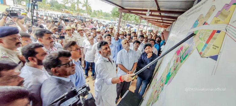 Compensation should be given on priority to those who have lost their land due to Shivaram Karanth Layout: DCM DK Shivakumar