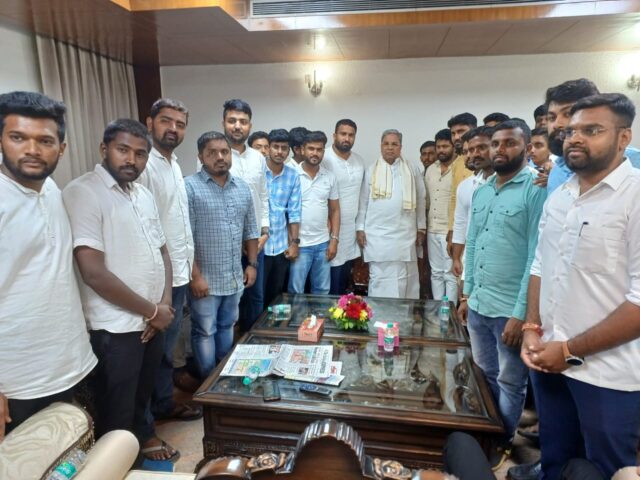 NSUI office bearers requests Chief Minister to conduct student union elections in Karnataka's college