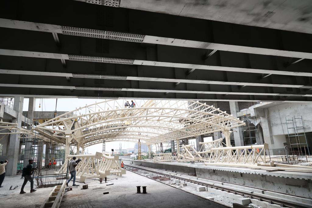 Namma Metro | ಮೆಟ್ರೋ ಹಳದಿ ಮಾರ್ಗ ಪರಿಶೀಲನೆ, ಶೀಘ್ರ ಕಾಮಗಾರಿ ಪೂರ್ಣಗೊಳಿಸುವಂತೆ ಸಂಸದ ಶ್ರೀ ತೇಜಸ್ವೀ ಸೂರ್ಯ ಒತ್ತಾಯ 1 WhatsApp Image 2023 10 04 at 7.55.31 PM 1