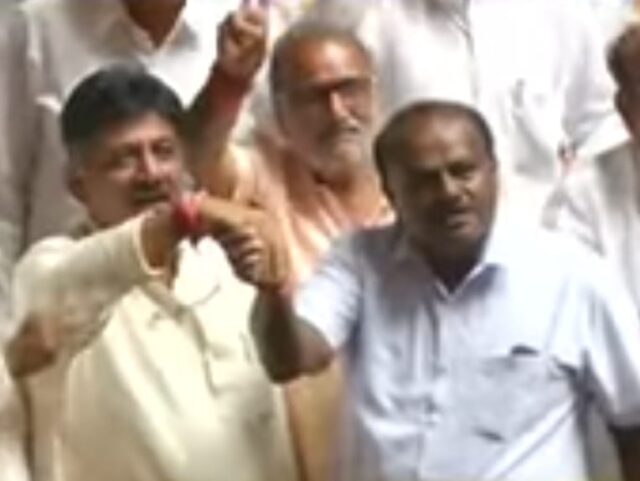 HD Kumaraswamy and DK Shivakumar