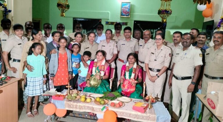 Mandya Woman police personnel perform baby shower in police station itself