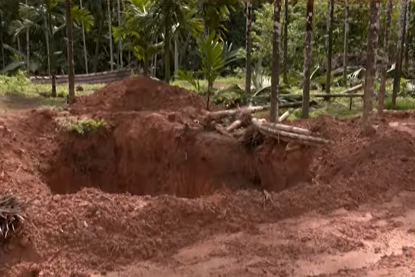 12th century idol of God Gopalakrishna was found during excavations at Areca Farm in Belthangadi taluk