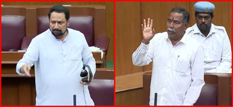 Khanapur Constituency BJP MLA Vitthalrao Halgekar spoke Marathi in Belagavi Legislative Assembly: Congress member Lakshman Savadi and others objected | ಬೆಳಗಾವಿ ವಿಧಾನಸಭೆಯಲ್ಲಿ ಮರಾಠಿ ಮಾತನಾಡಿದ ಖಾನಾಪುರ ಕ್ಷೇತ್ರದ ಬಿಜೆಪಿ ಶಾಸಕ ವಿಠ್ಠಲ ಹಲಗೇಕರ್: ಕಾಂಗ್ರೆಸ್ ಸದಸ್ಯ ಲಕ್ಷ್ಮಣ ಸವದಿ ಸೇರಿದಂತೆ ಇನ್ನಿತರರು ಆಕ್ಷೇಪ 2 Khanapur Constituency BJP MLA Vitthalrao Halgekar spoke Marathi in Belagavi Legislative Assembly: Congress member Lakshman Savadi and others objected