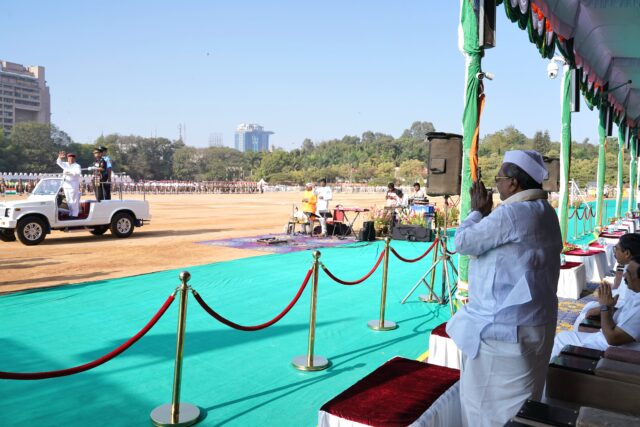 Karnataka Governor ThaawarChand Gehlot wished the people of the state on the 75th Republic Day