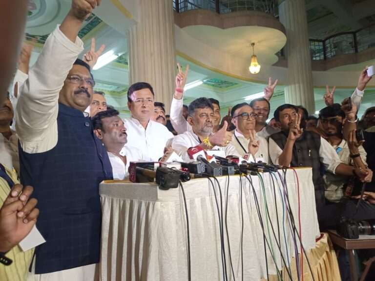 ಕಾಂಗ್ರೆಸ್ ಅಭ್ಯರ್ಥಿಗಳ ಗೆಲುವಿಗೆ ಒಟ್ಟಾಗಿ ಶ್ರಮಿಸಿದ ಎಲ್ಲಾ ಶಾಸಕರಿಗೆ ಅಭಿನಂದನೆಗಳು : ಡಿಸಿಎಂ ಡಿ.ಕೆ. ಶಿವಕುಮಾರ್