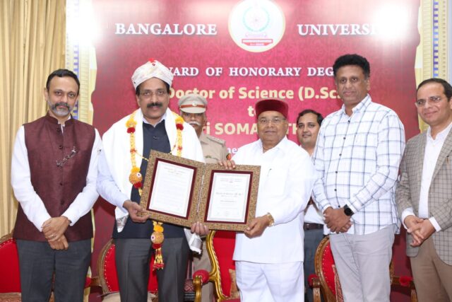 Karnataka Governor Honors ISRO Chairman S Somnath